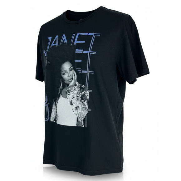 Janet Jackson Together Again 2023 Tour T Shirt Black Cotton Short Sleeve Size XL - Picture 10 of 10